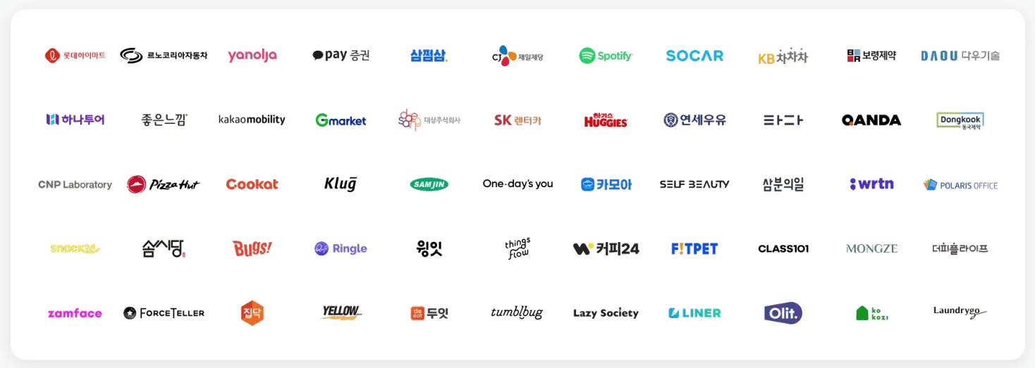 이미 많은 기업들이 슈퍼차트를 활용하고 있습니다.